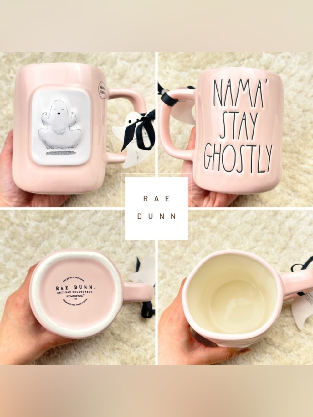 Rae Dunn Ghost Pink Mug